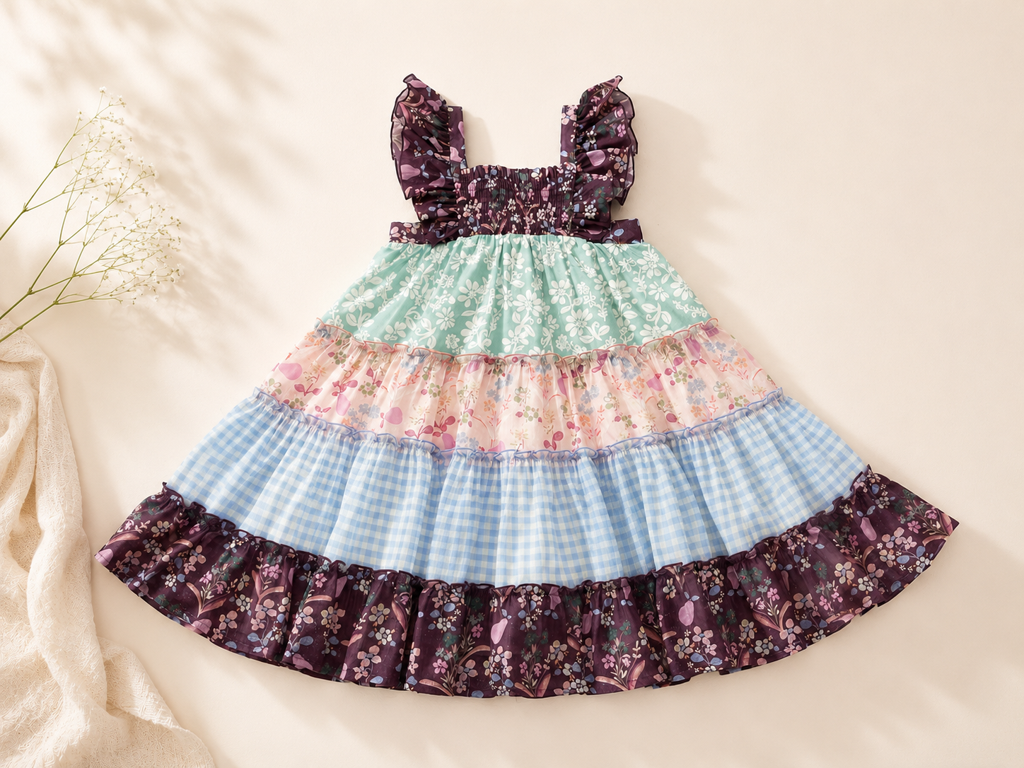 Brielle Dress - Mint & Mulberry