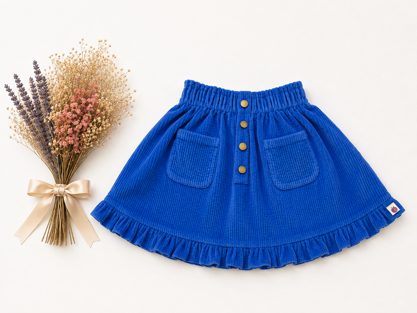 Vienna Corduroy Skirt - Bluebell & Briar