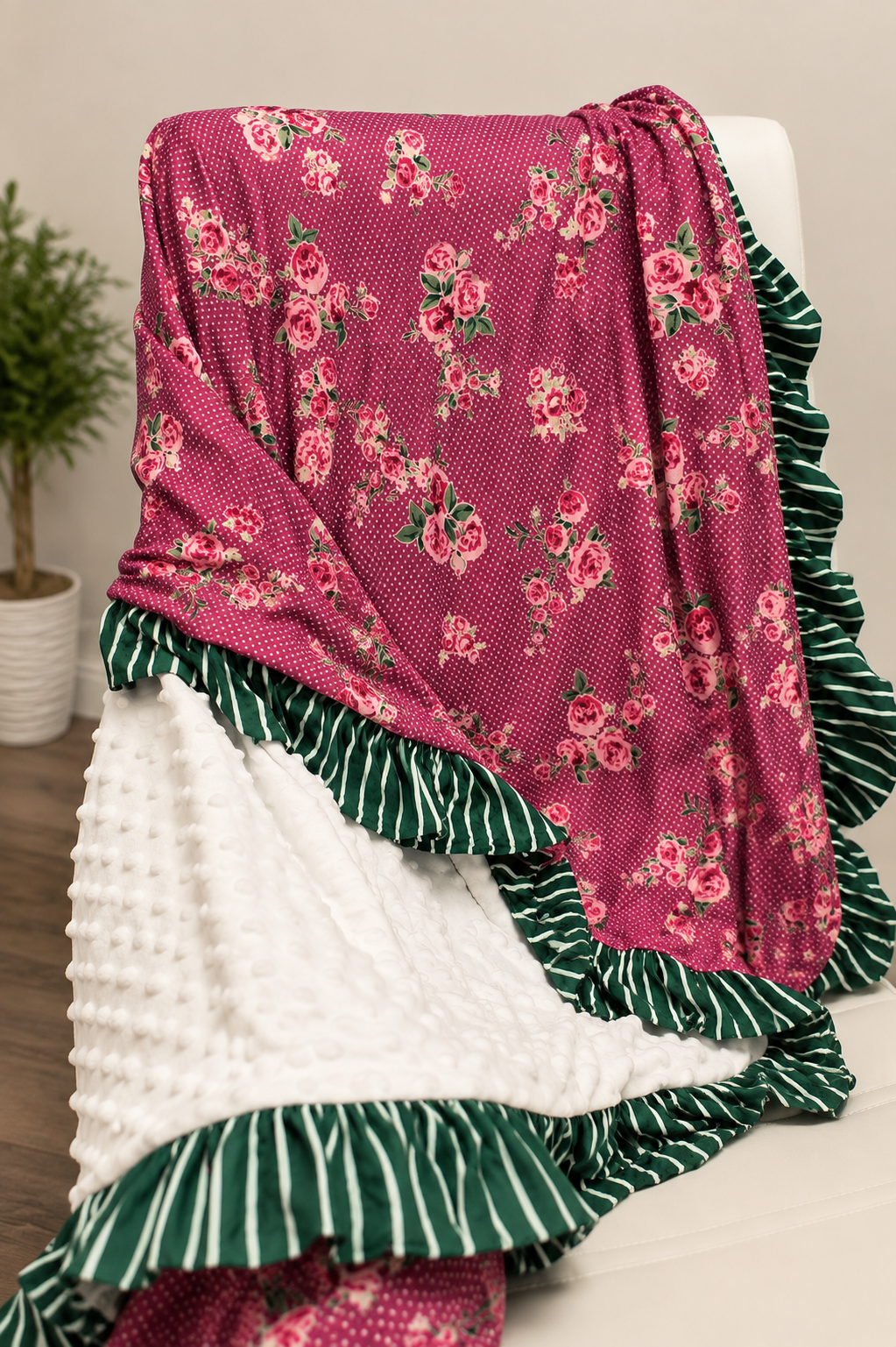 Razzle Dazzle Ruffle Blanket - Extra Large