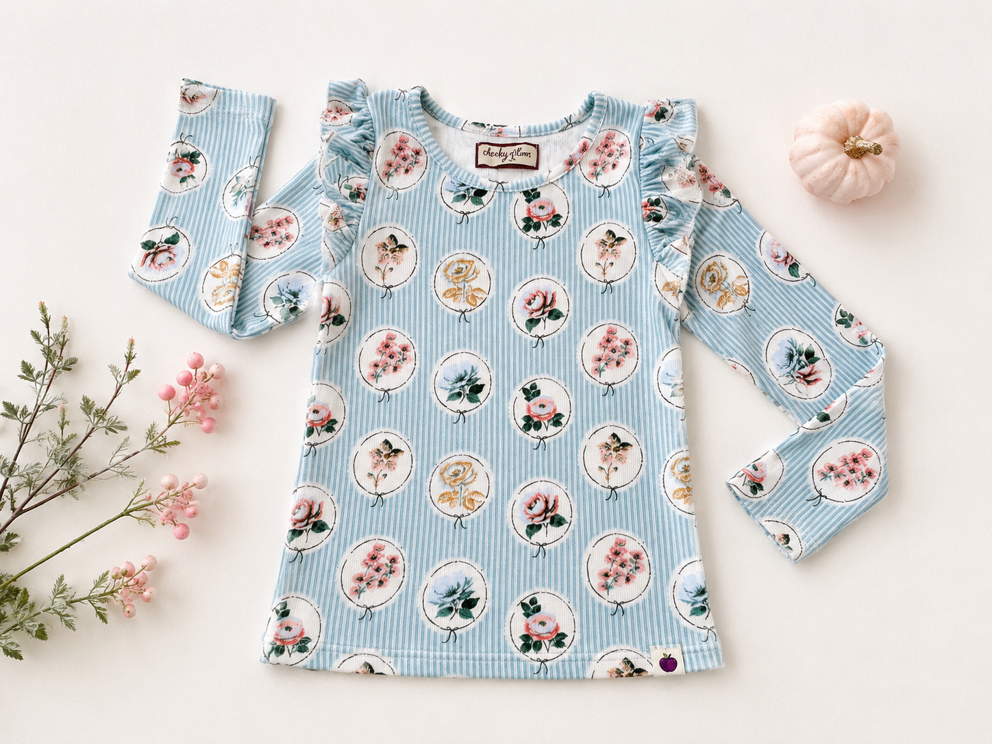 Ribbed Top - Tea Garden (Pre-Order)