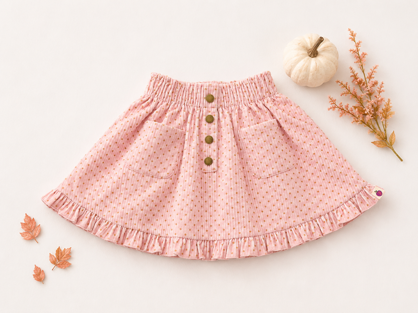 Vienna Corduroy Skirt - Tea Garden