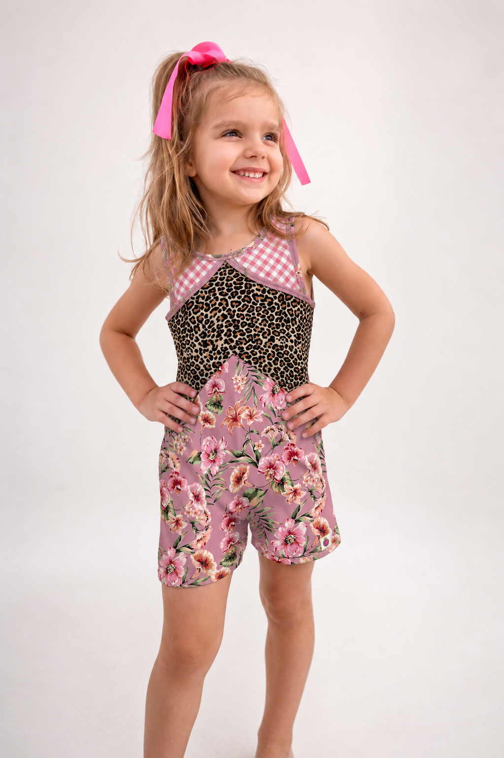 Bella Unitard - Wild Rosette