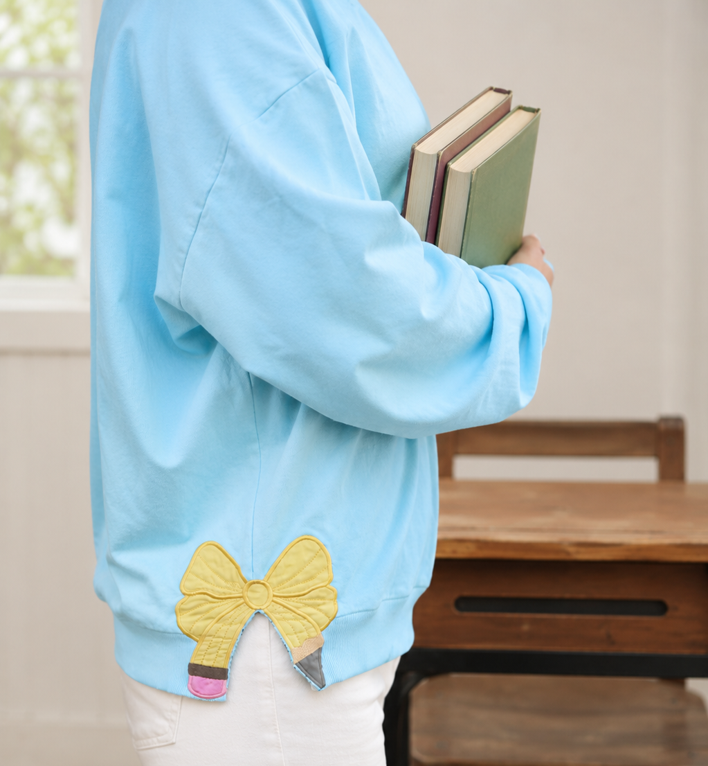 Women's Applique Sweater - Pencil Pop (Pre-order)