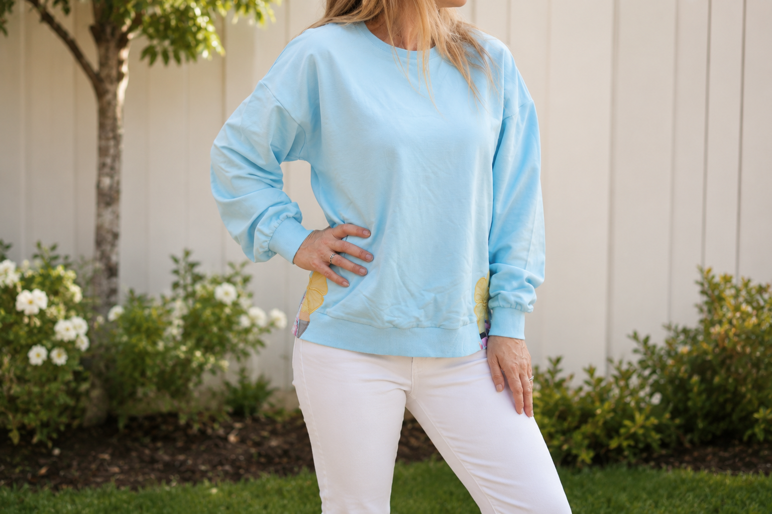 Women's Applique Sweater - Pencil Pop (Pre-order)