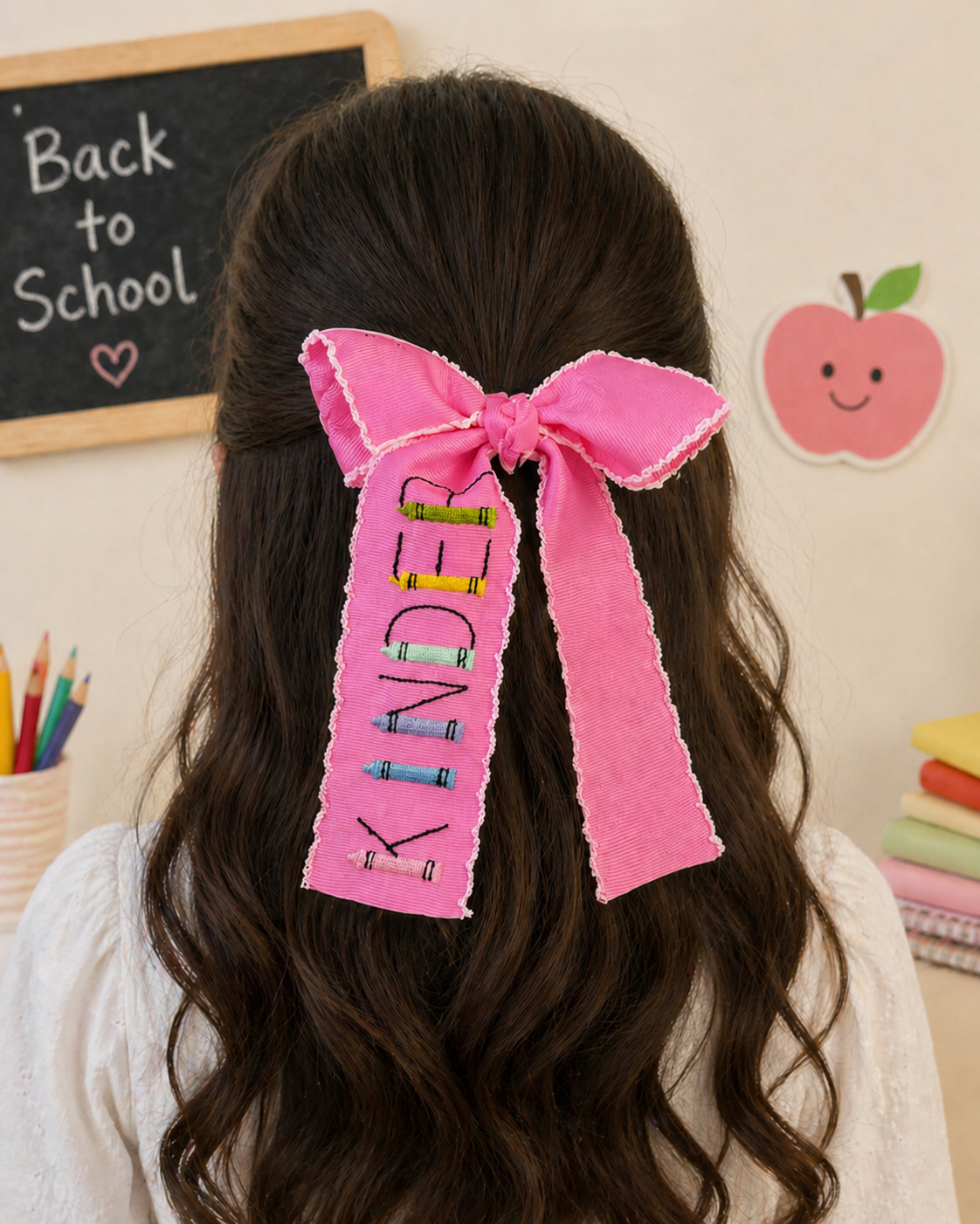 Kinder Crayon Hair Bow