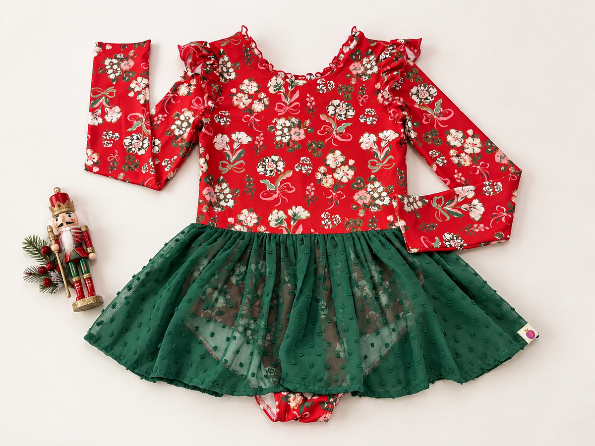 Leotard - Merry Magnolia (Pre-Order ships end of October)
