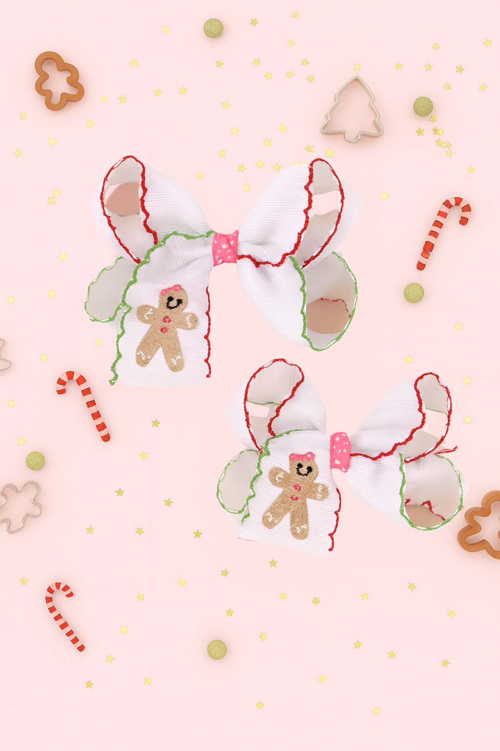 Gingerbread Beauty Hair Bow Set
