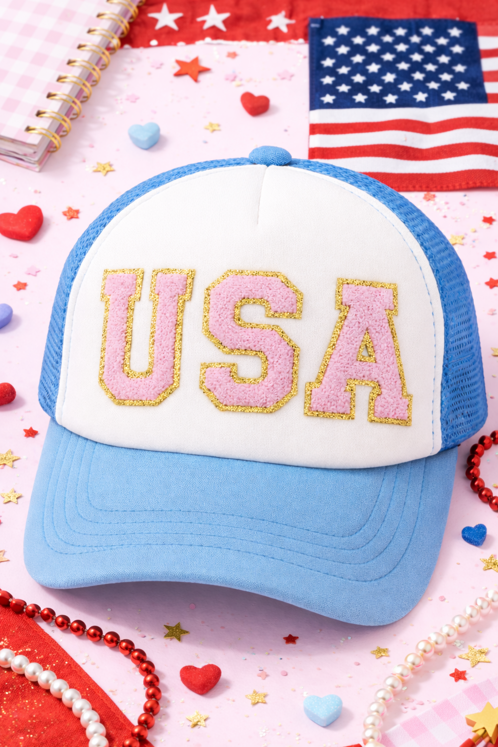 USA Patch Trucker Hat