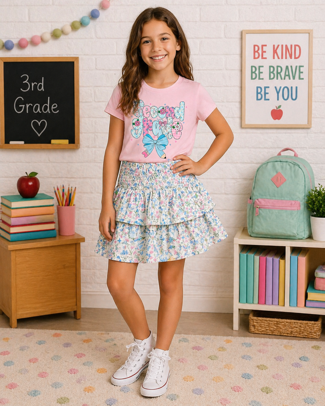 Graphic Tee - Second Grade Sweet Meadow