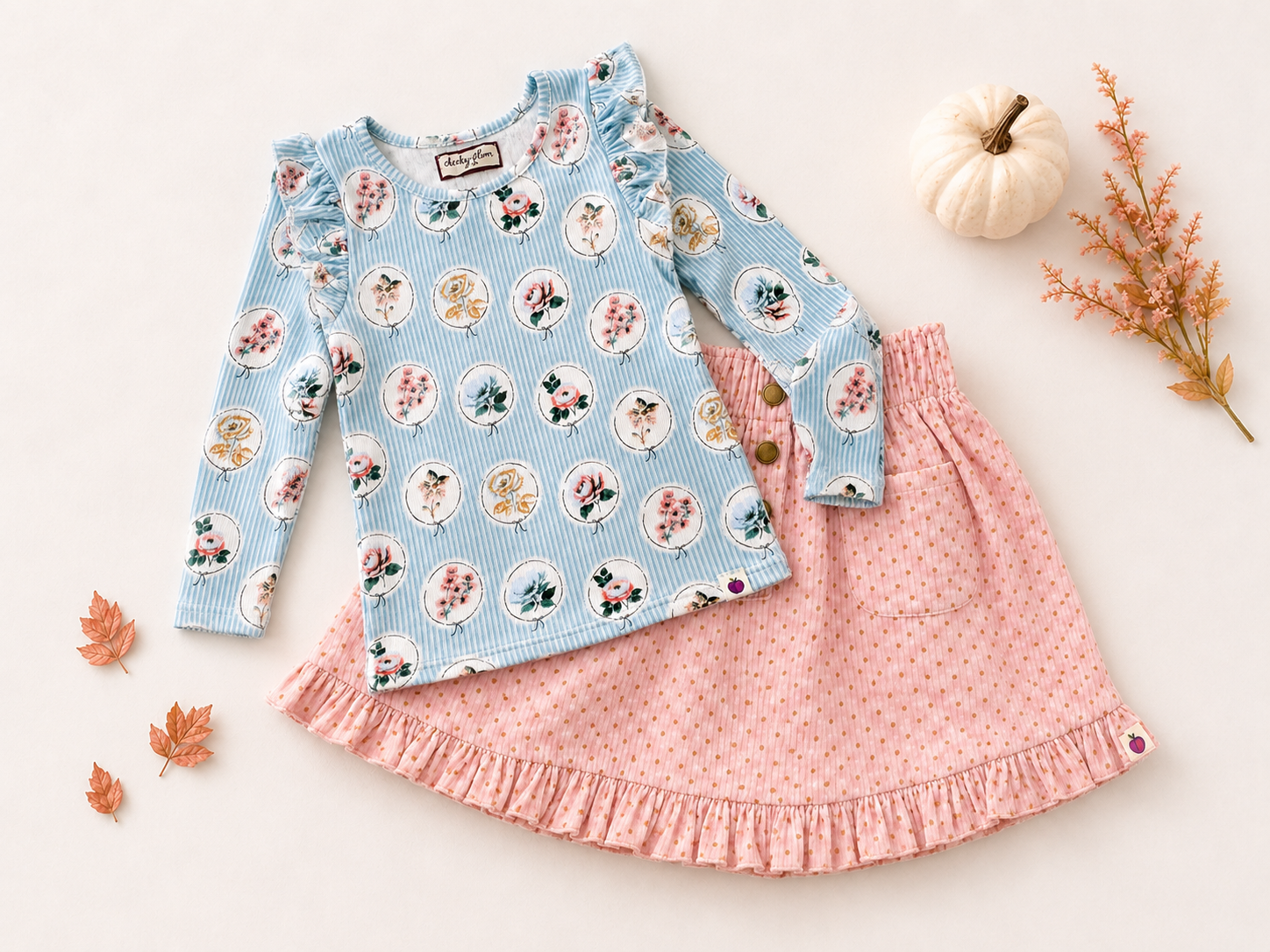 Ribbed Top - Tea Garden (Pre-Order)