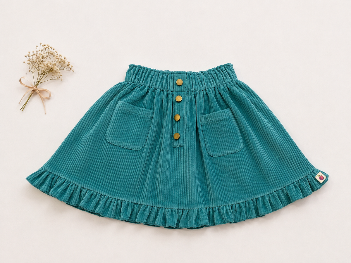 Vienna Corduroy Skirt - Wildflower Jubilee (Pre-Order)
