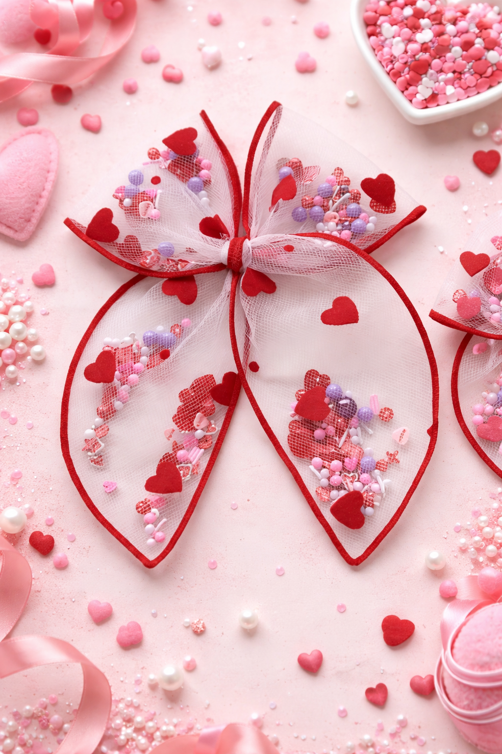 Mesh Shaker Bow - Loveable Locks