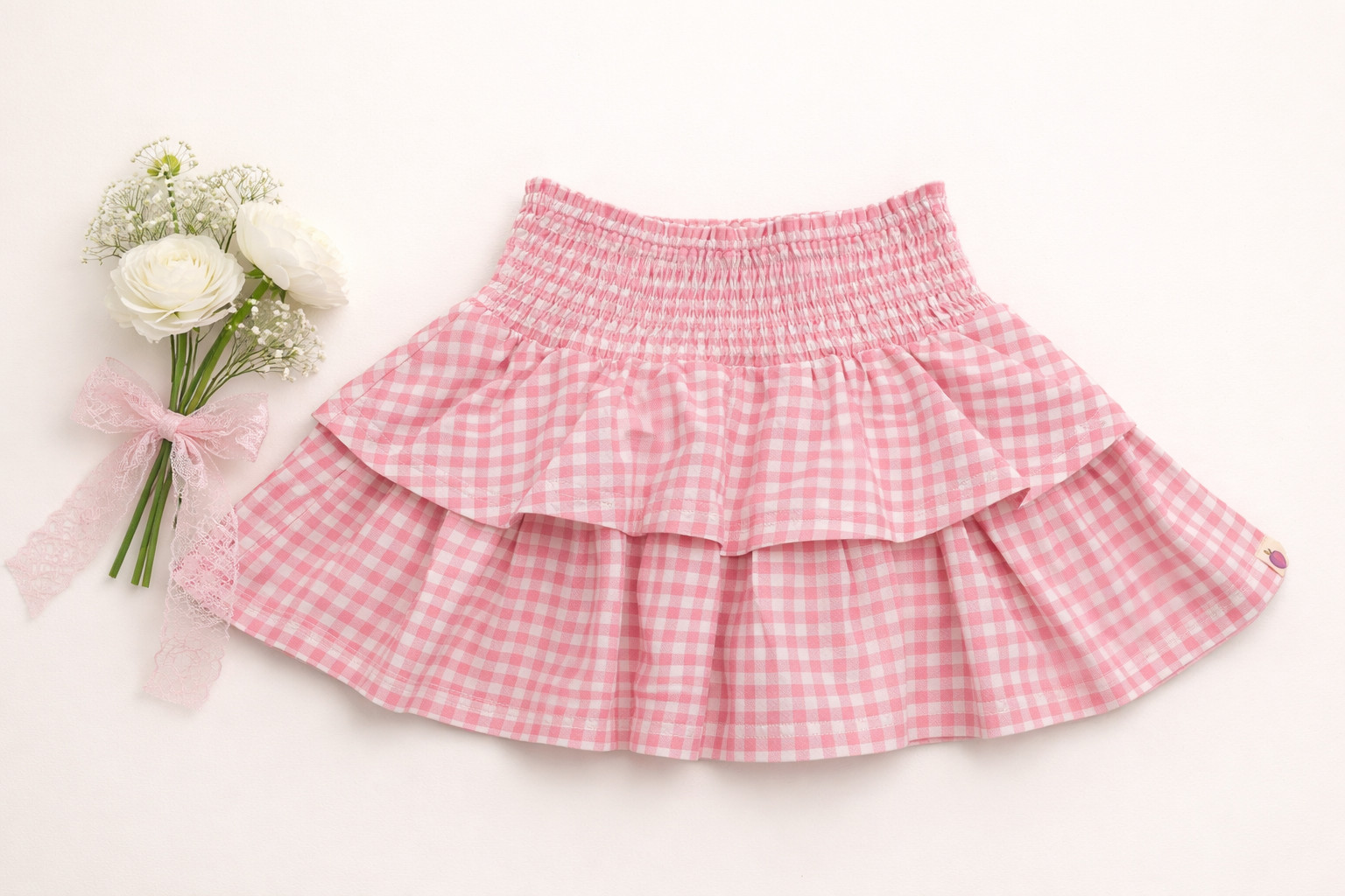 Blair Skirt - Gingham Garden