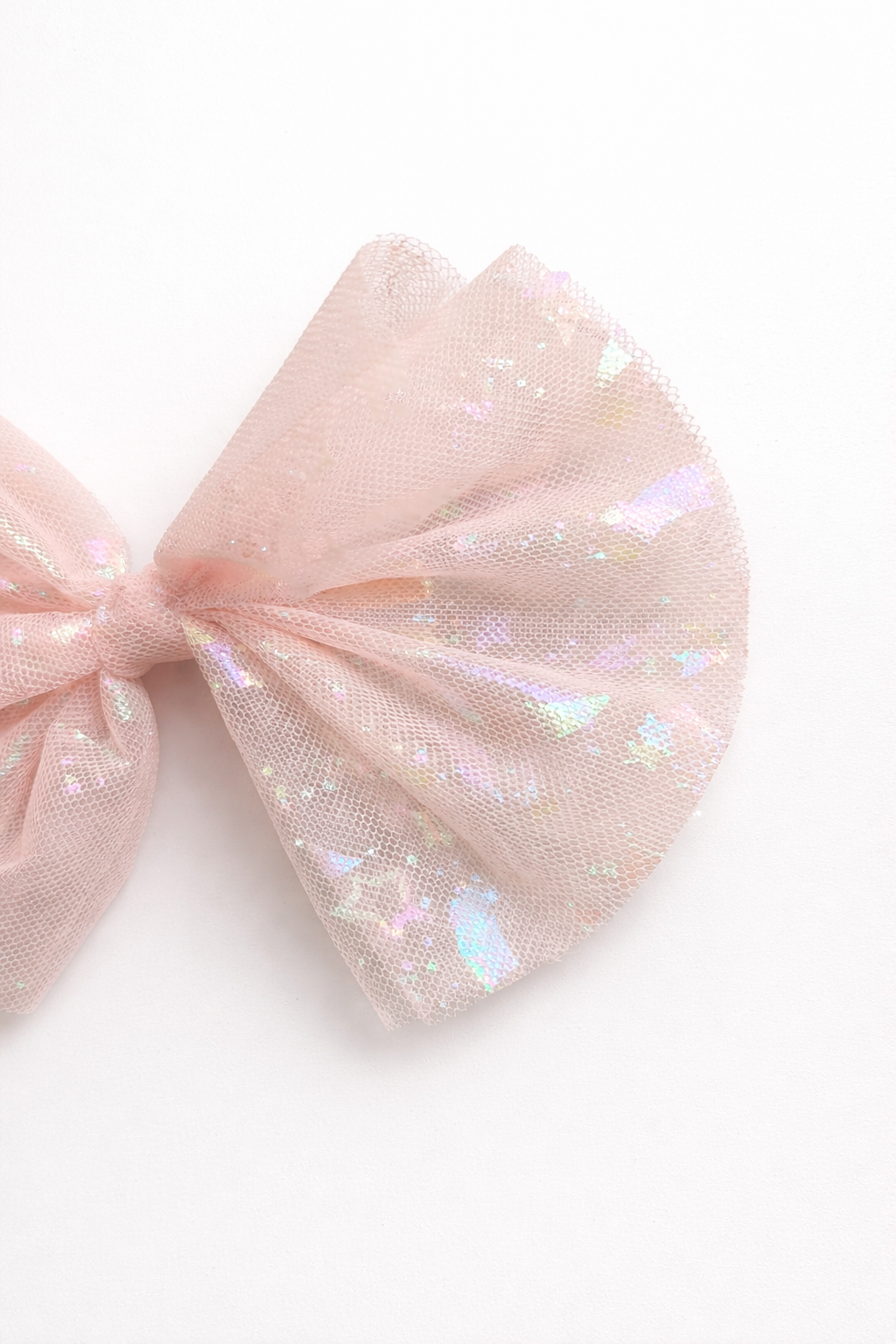Tulle Hair Bow - Perfect in Peach