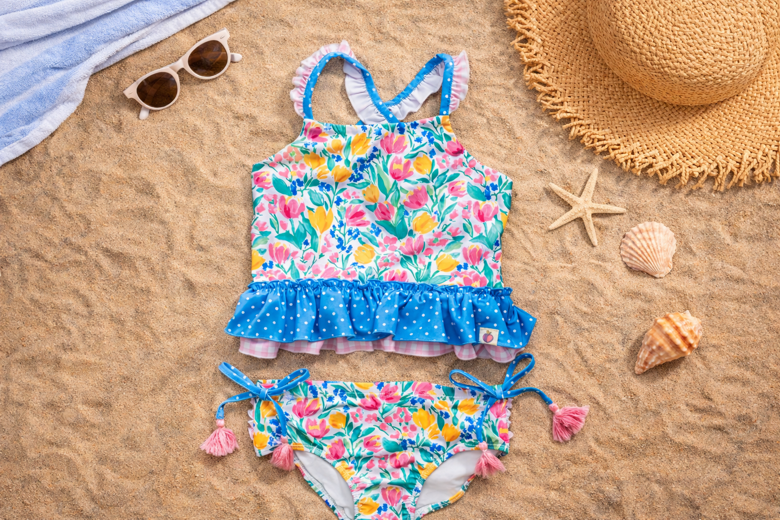 Selah Tankini Swimsuit - Garden Party