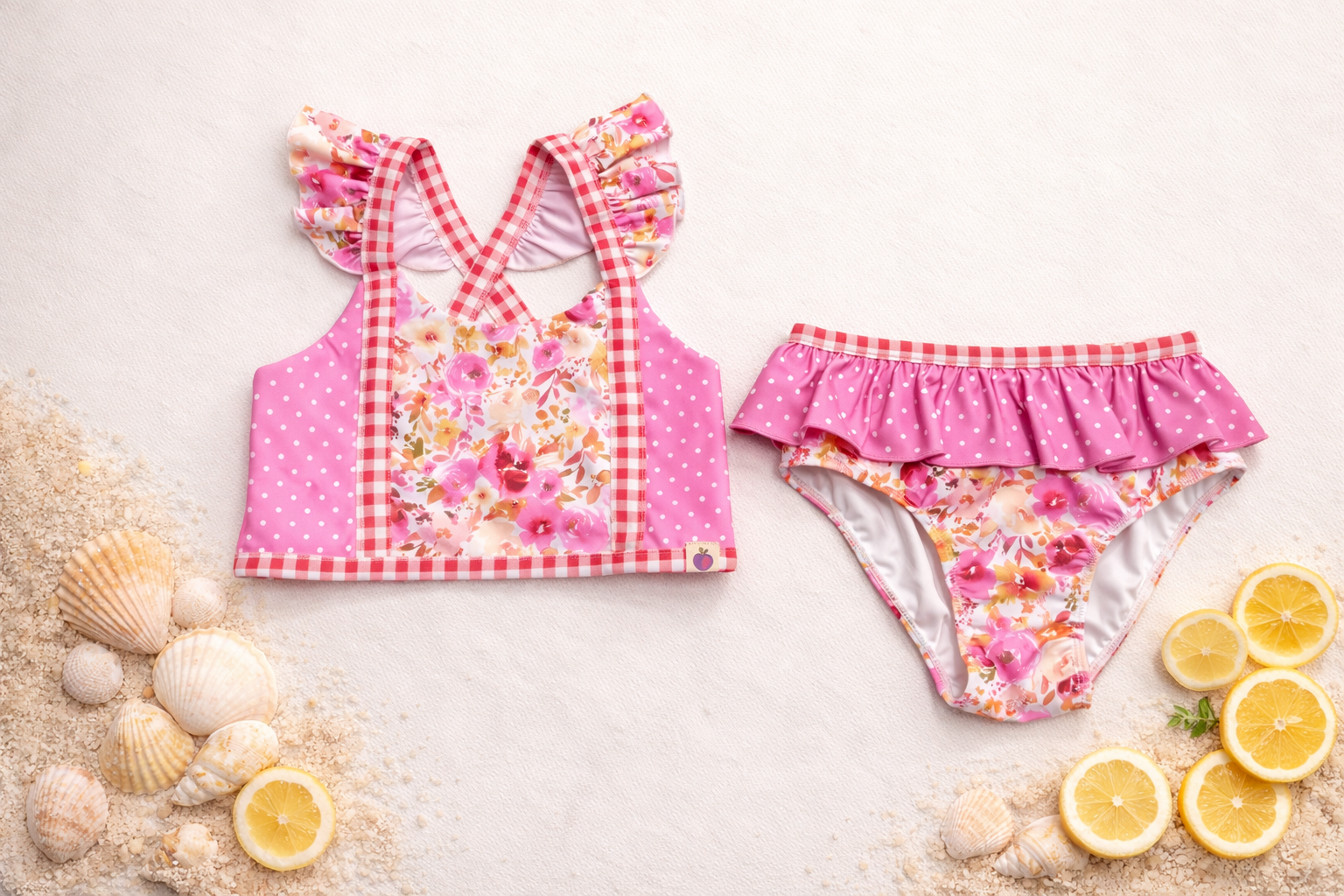 Nora Swimsuit - Pink Posy Parade