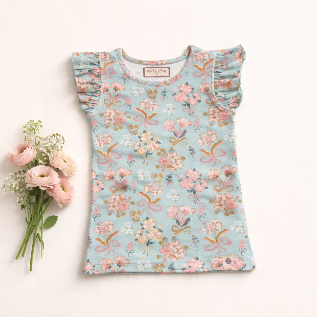 Ribbed Ruffle Top - Maison Primrose