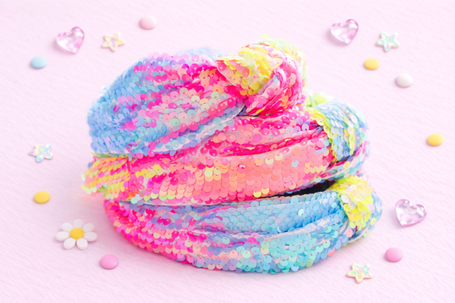 Beaded Headband - Neon Lites