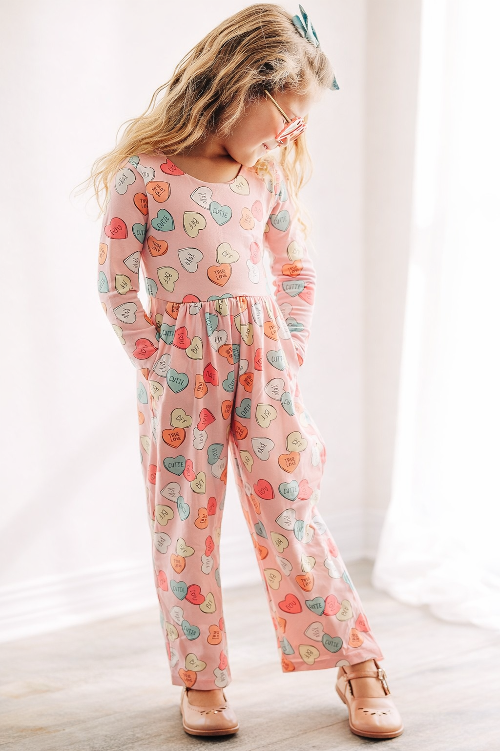 Ivy Romper - Candy Heart