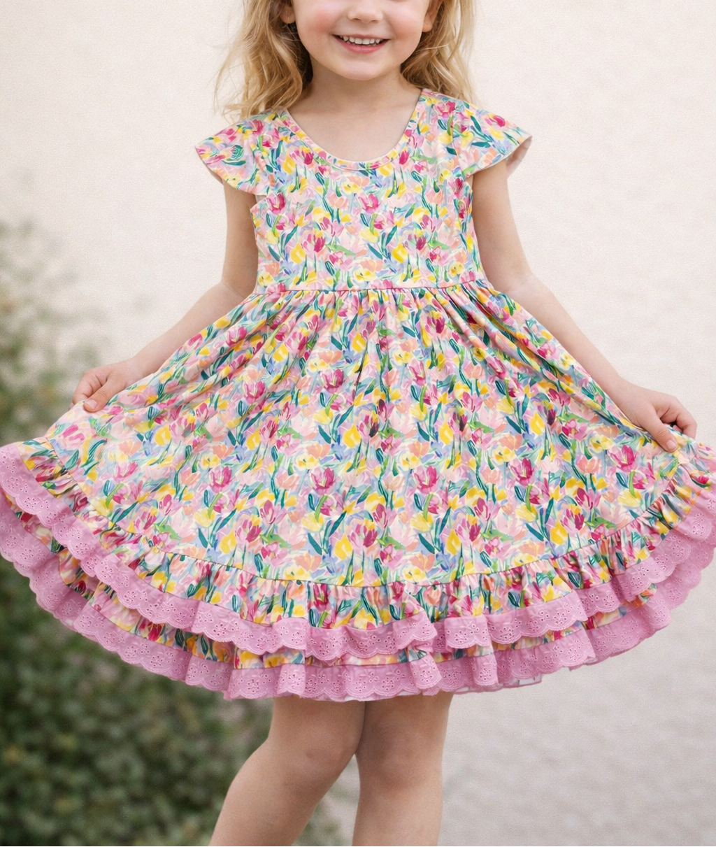 Myra Knit Dress - Tulip Twirl (Pre-Order)