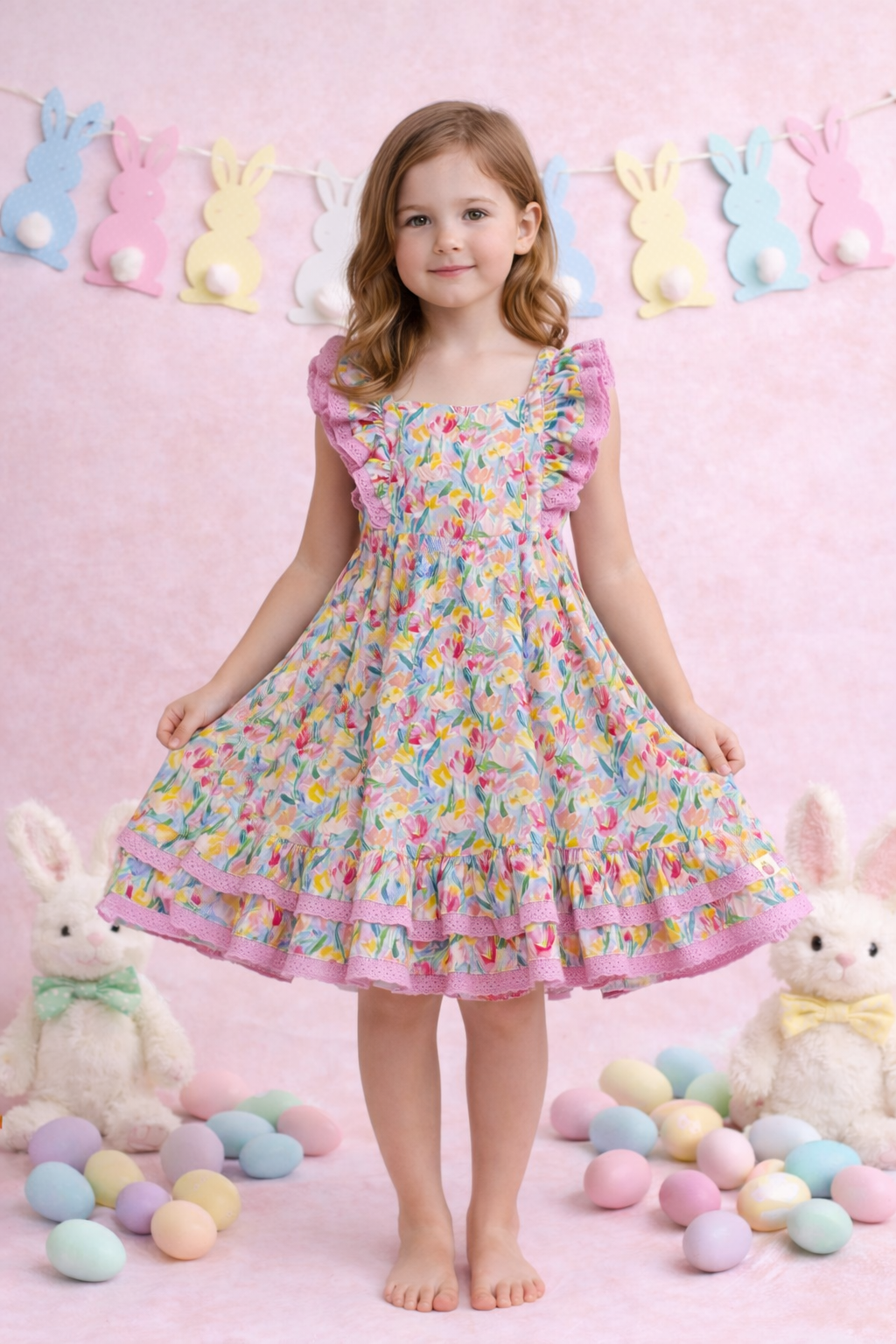 Drew Knit Dress - Tulip Twirl (Pre-Order)