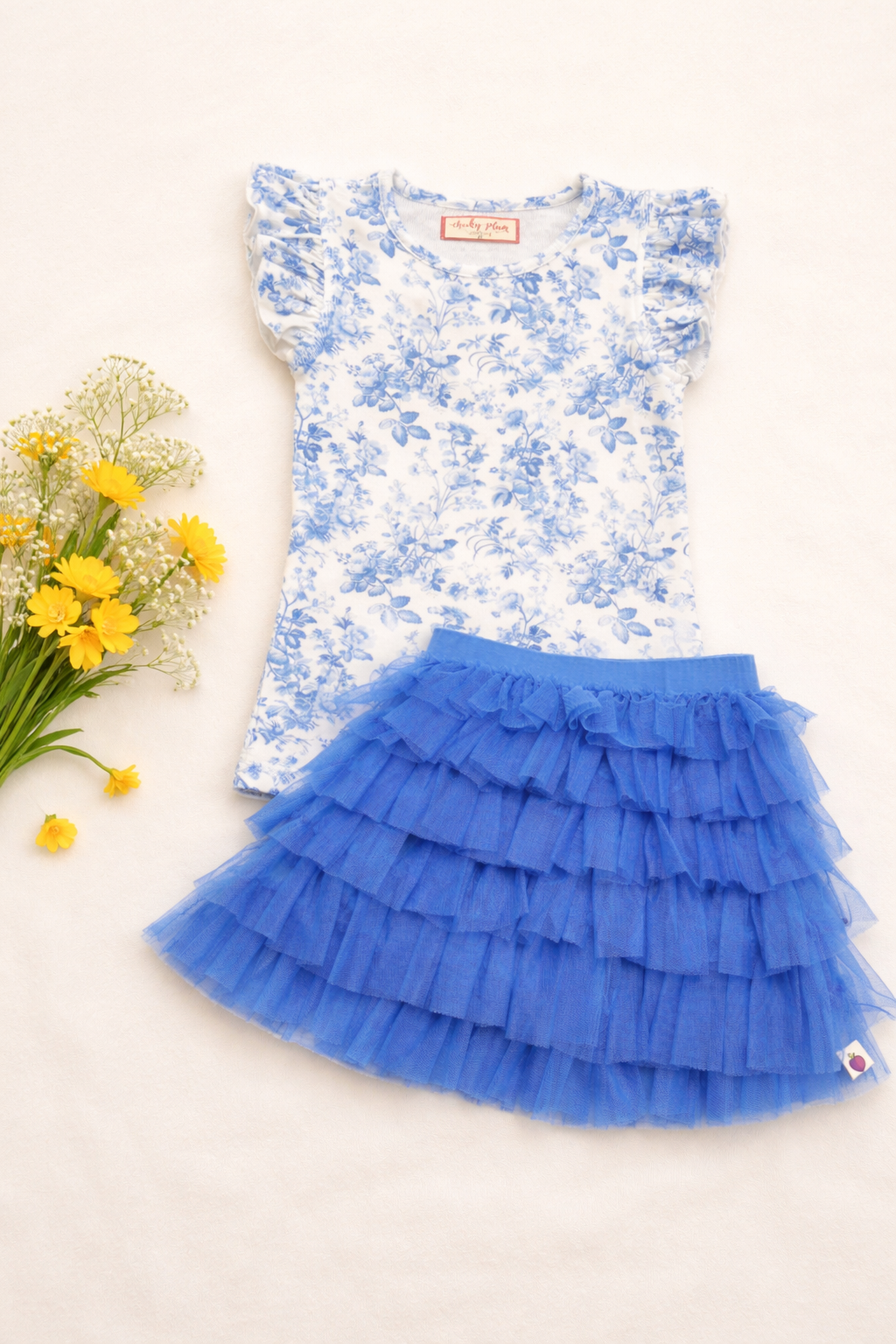 Ribbed Ruffle Top - French Quarter
