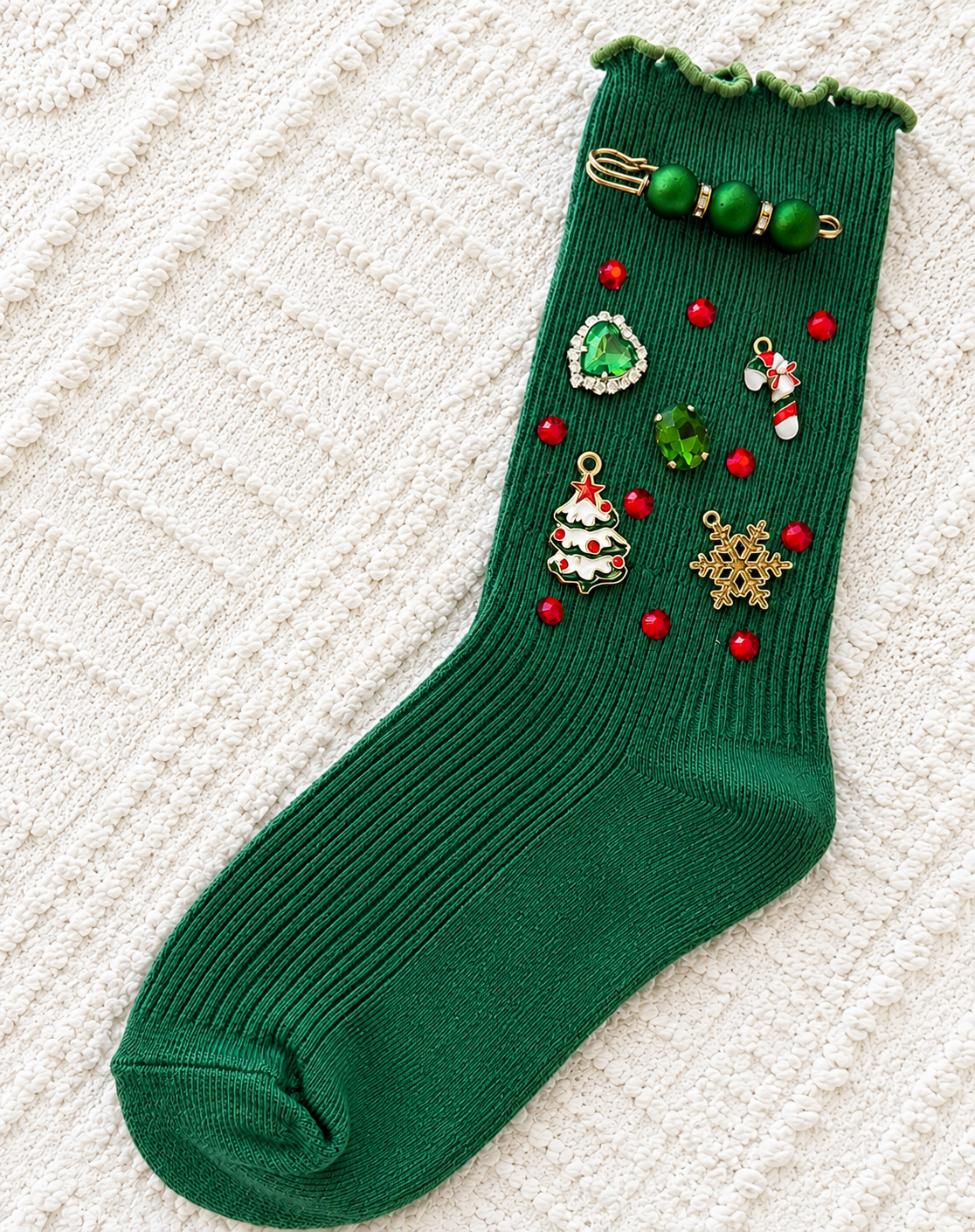Girls Crew Socks - Jingle Jewels