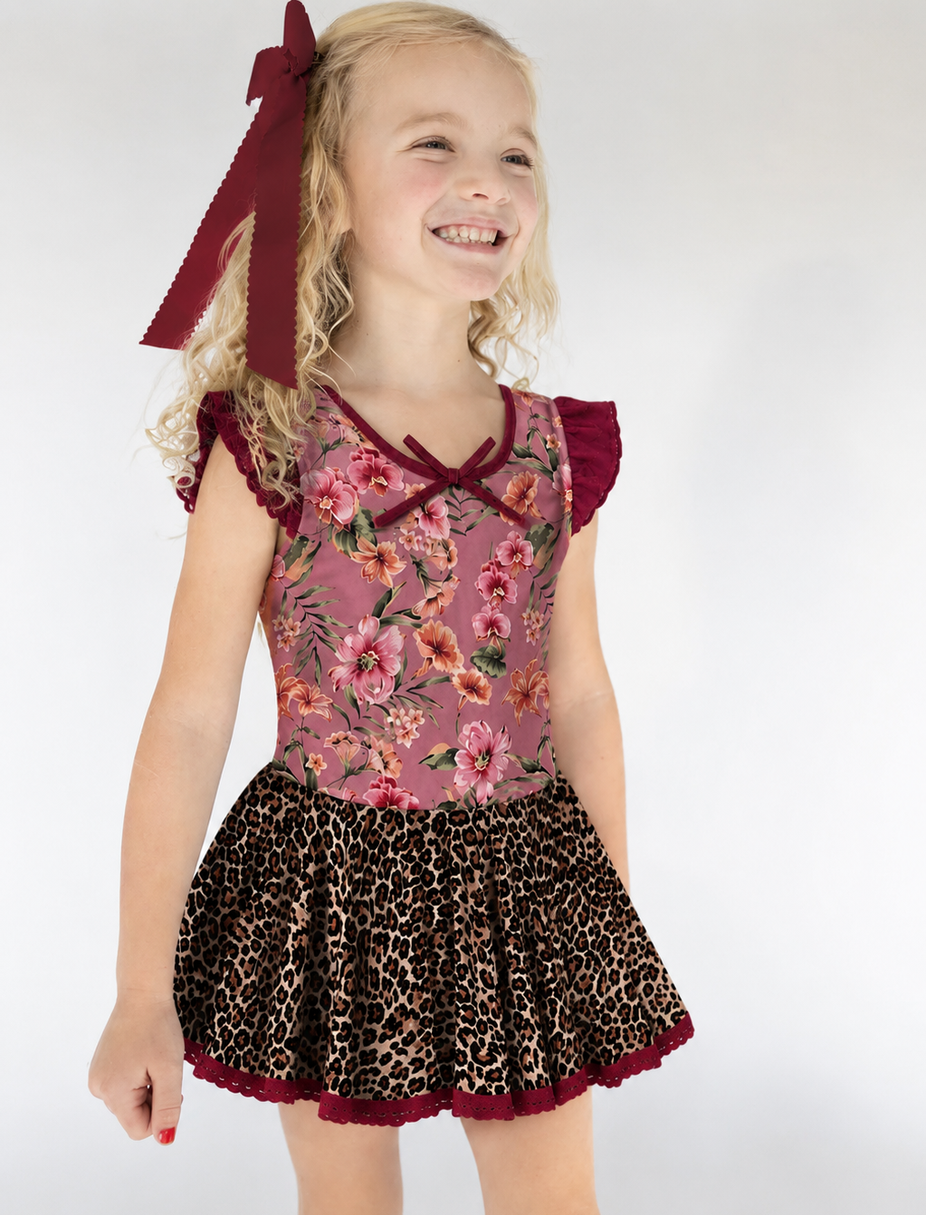 Farrah Leotard - Wild Rosette