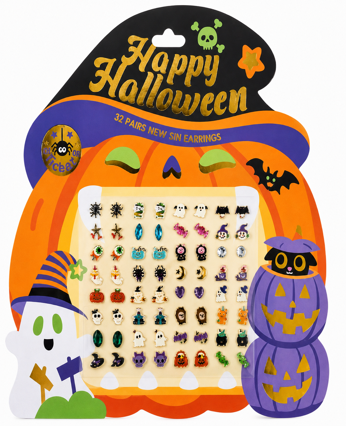 Halloween Sticker Earrings