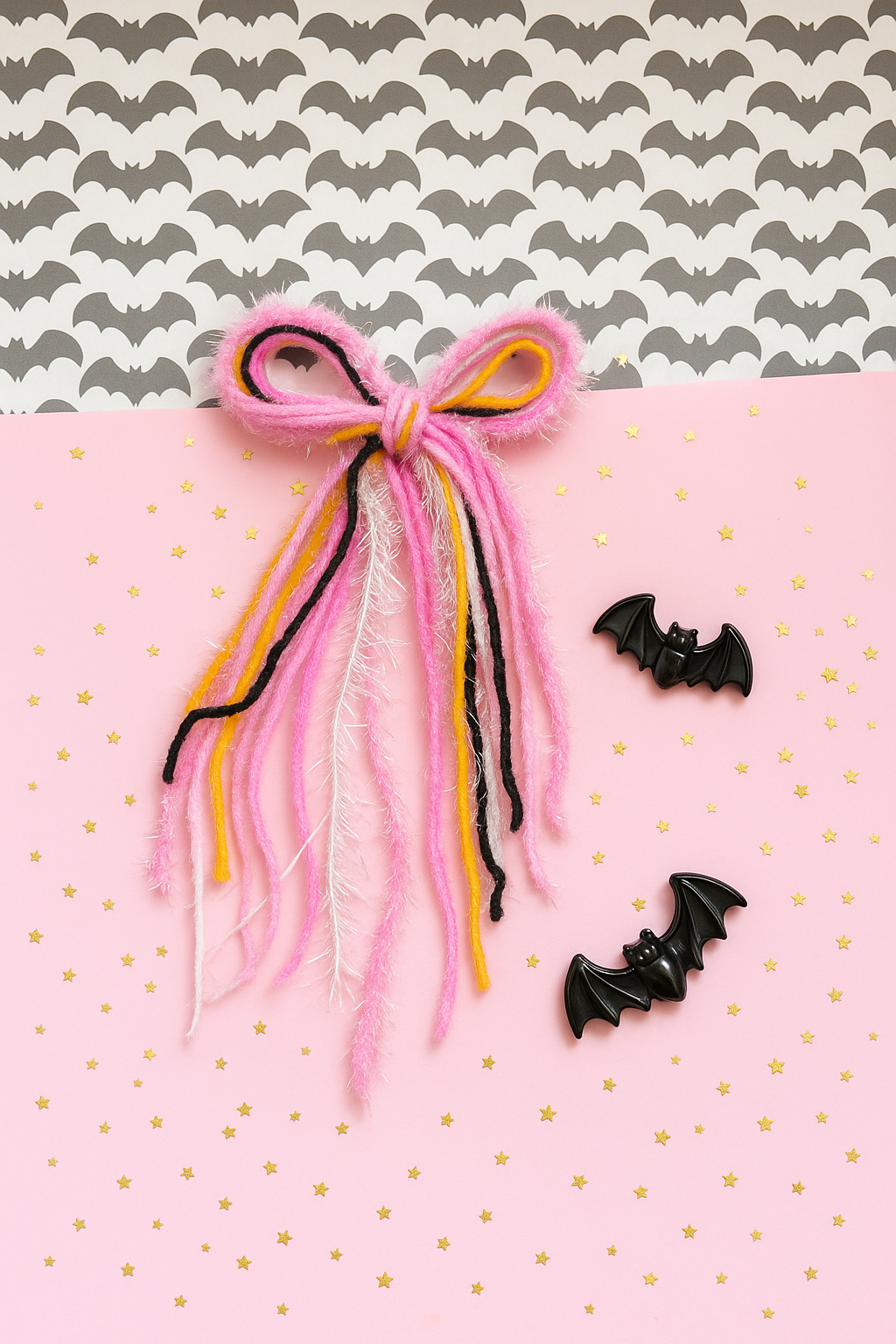 Textured Hair Bow - Halloween Glow (Glow in the Dark!)