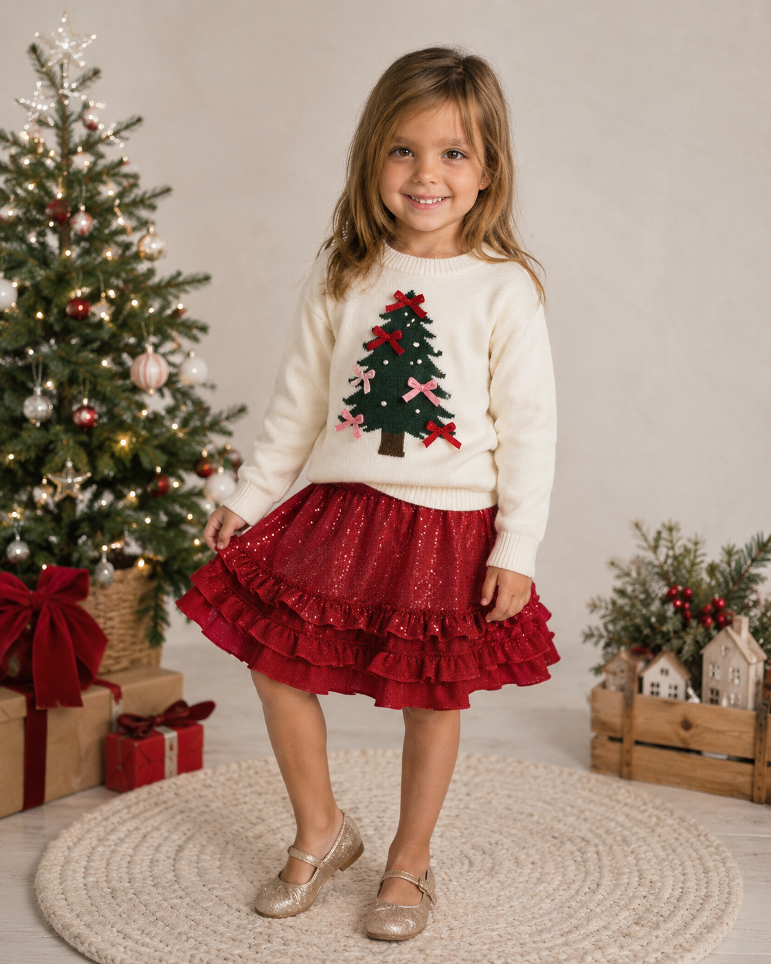 Sweater - Tinsel & Bows Tree