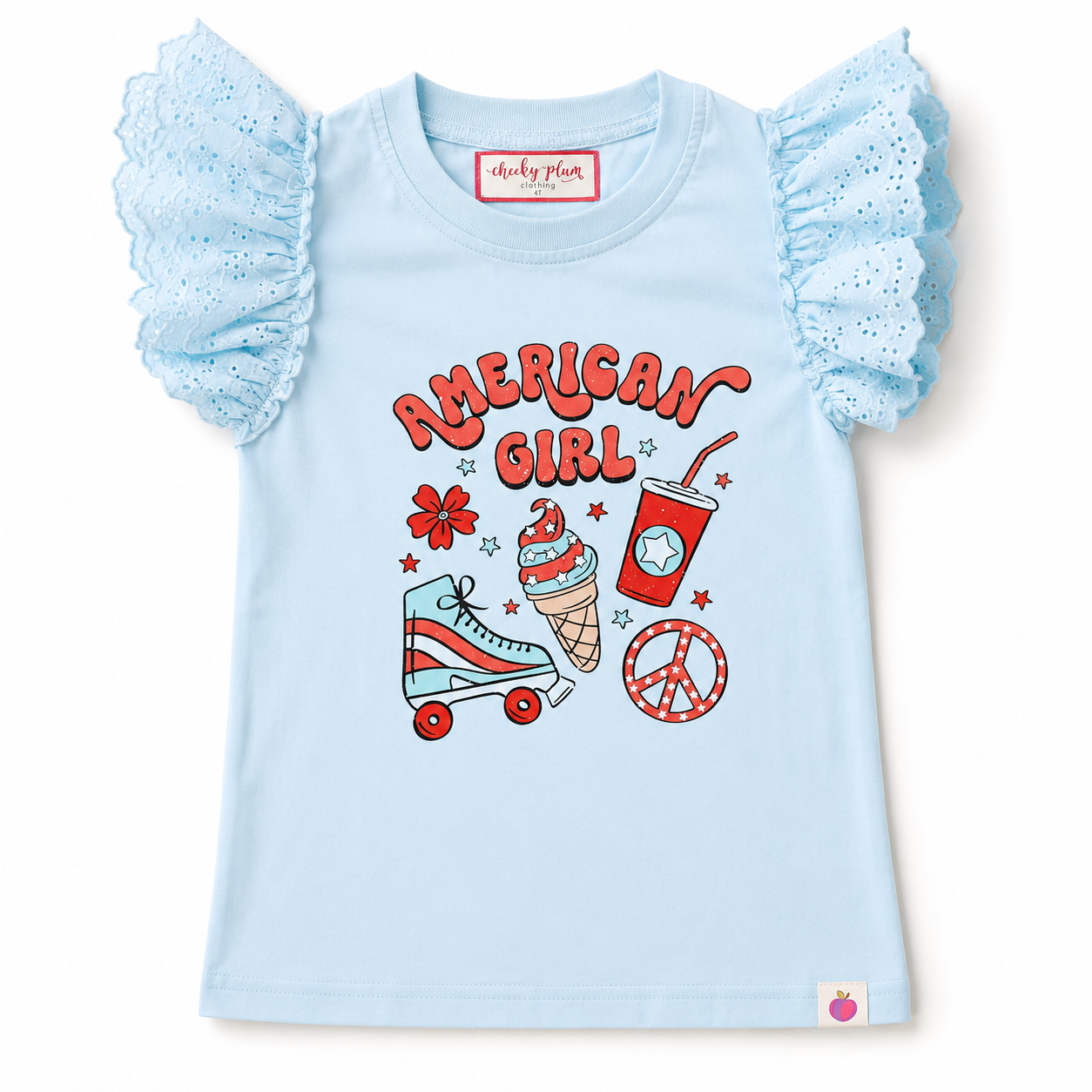 Vintage Eyelet Tee - American Girl