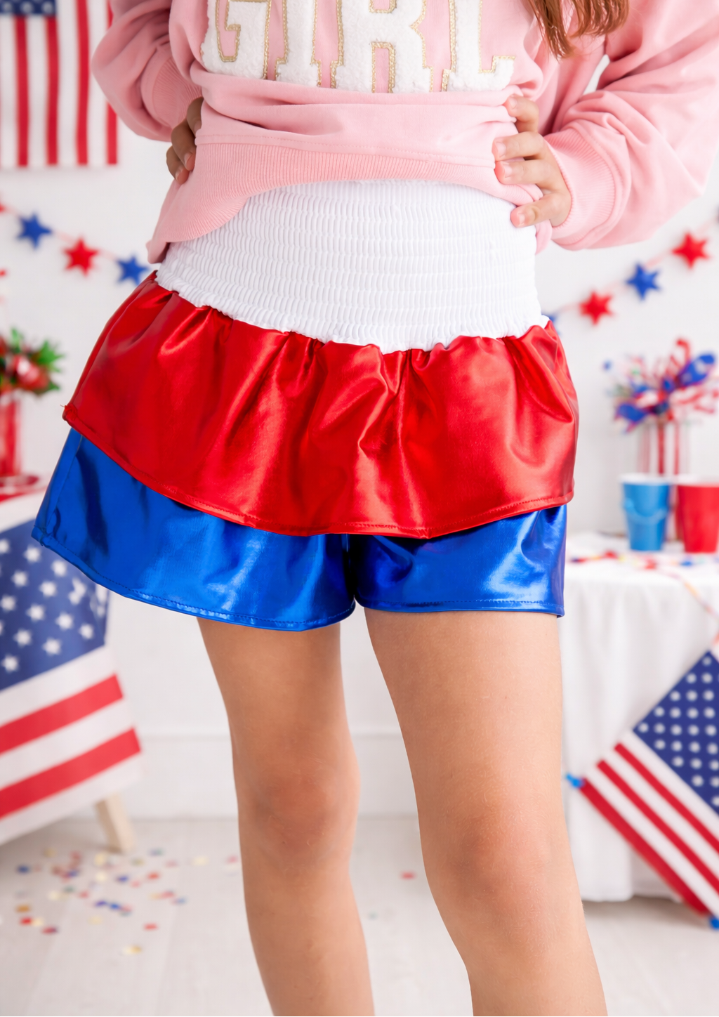 Metallic Skort - USA Sparkle