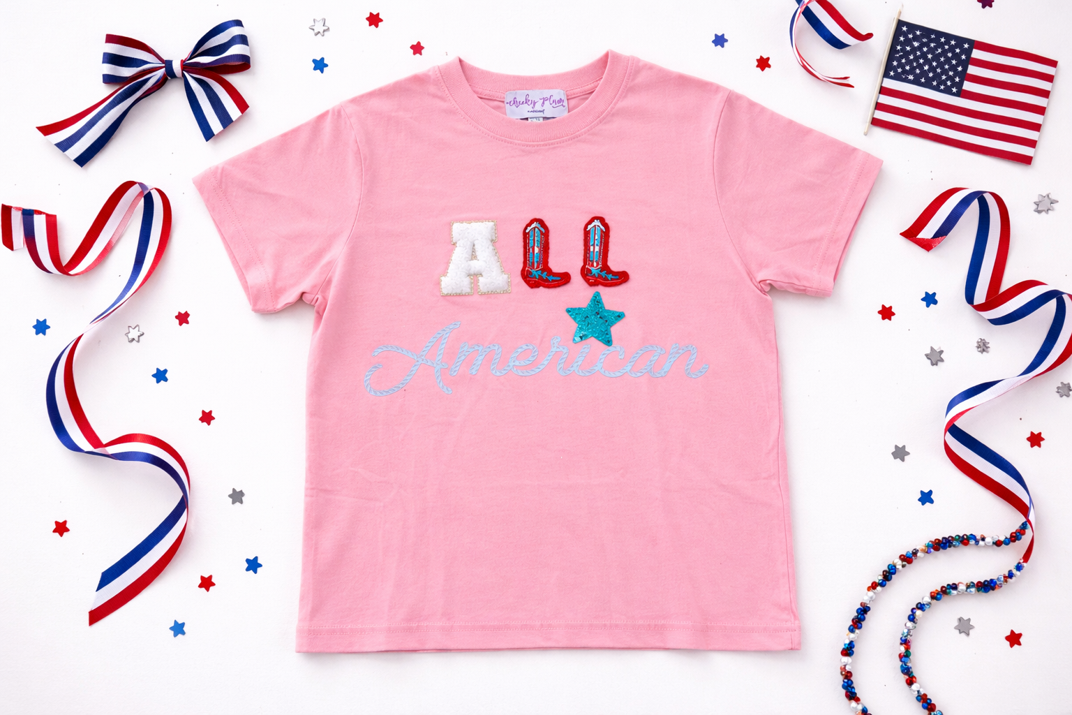 Graphic Applique Tee - All American