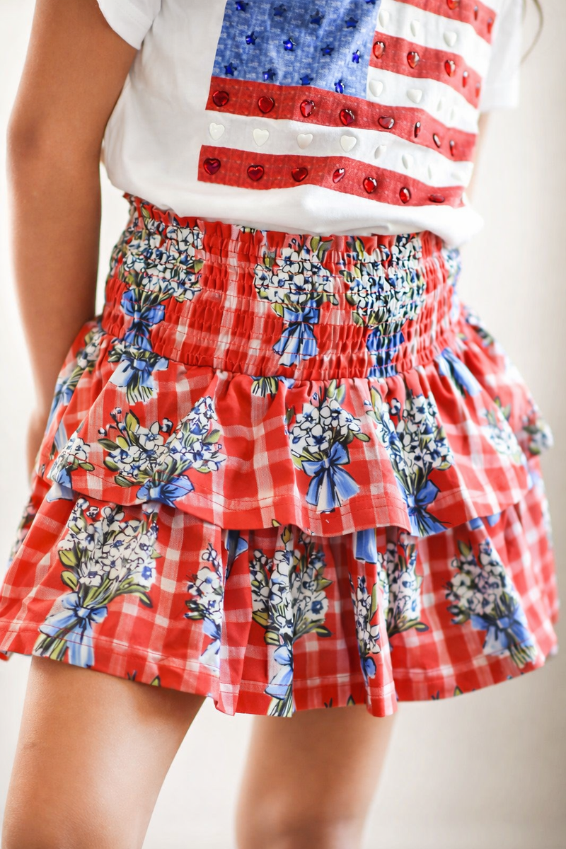 Blair Skirt - Patriotic Picnic – Cheeky Plum