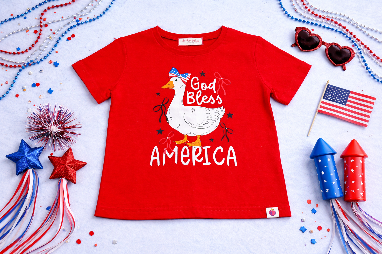 Graphic Tee - Patriotic Quacks