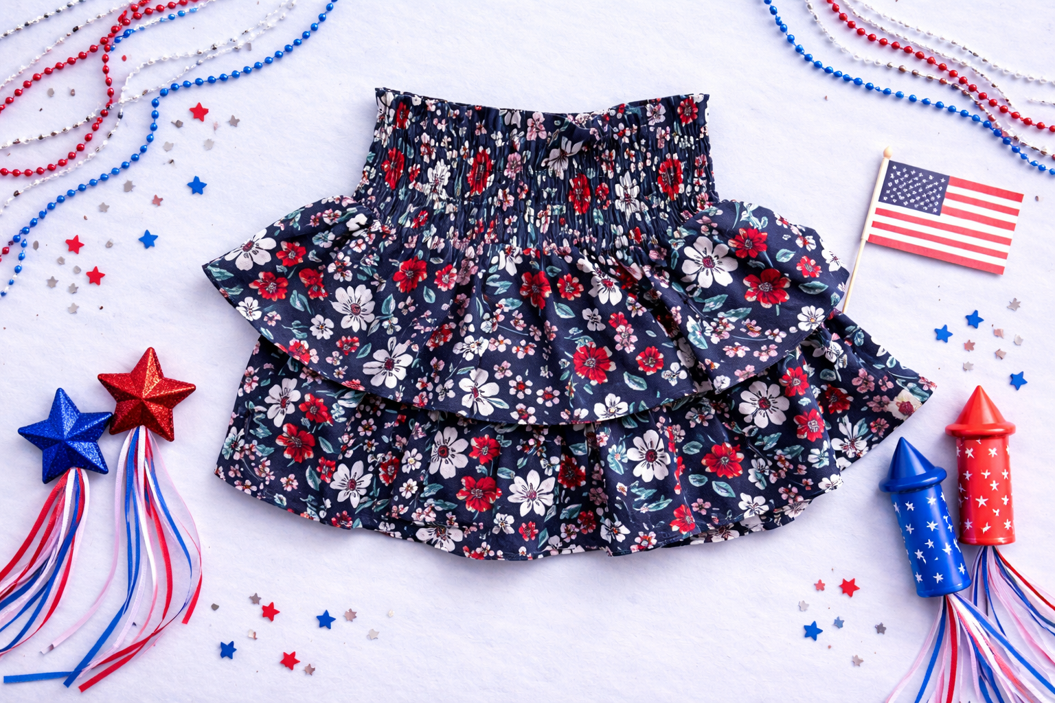 Blair Skirt - Patriot Posy