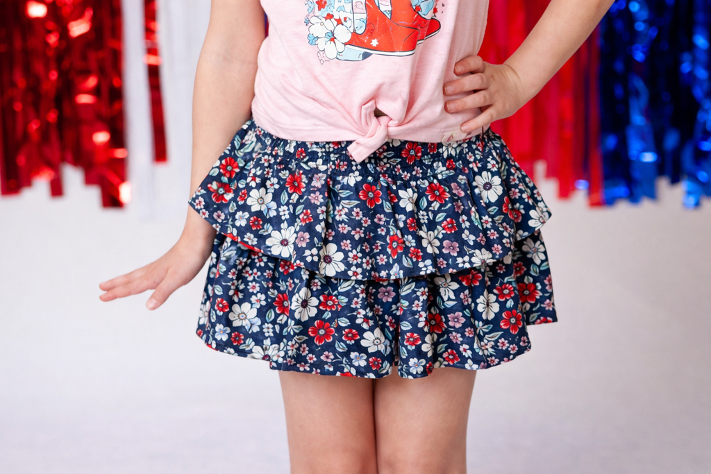 Blair Skirt - Patriot Posy (Pre-Order) – Cheeky Plum