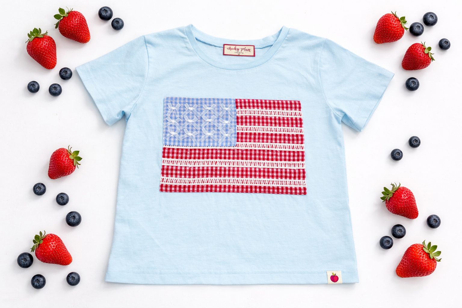 Applique Graphic Tee - Gingham Glory (Pre-Order)