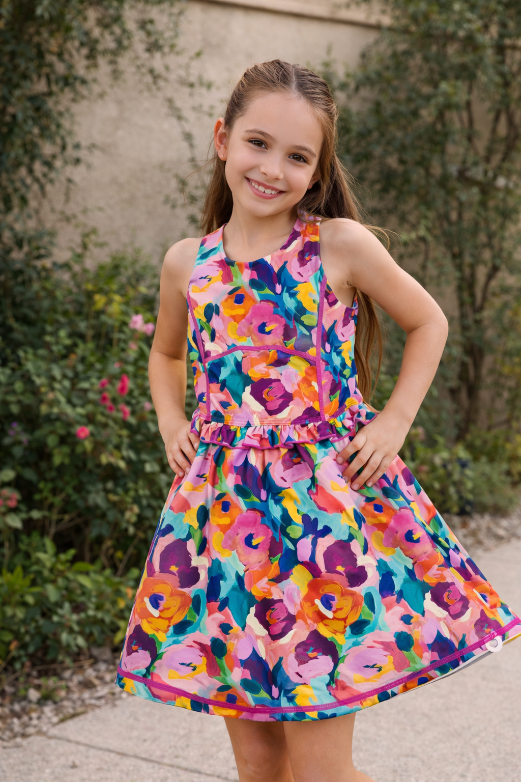 Athletic Dress - Garden Strokes (Runs Small)