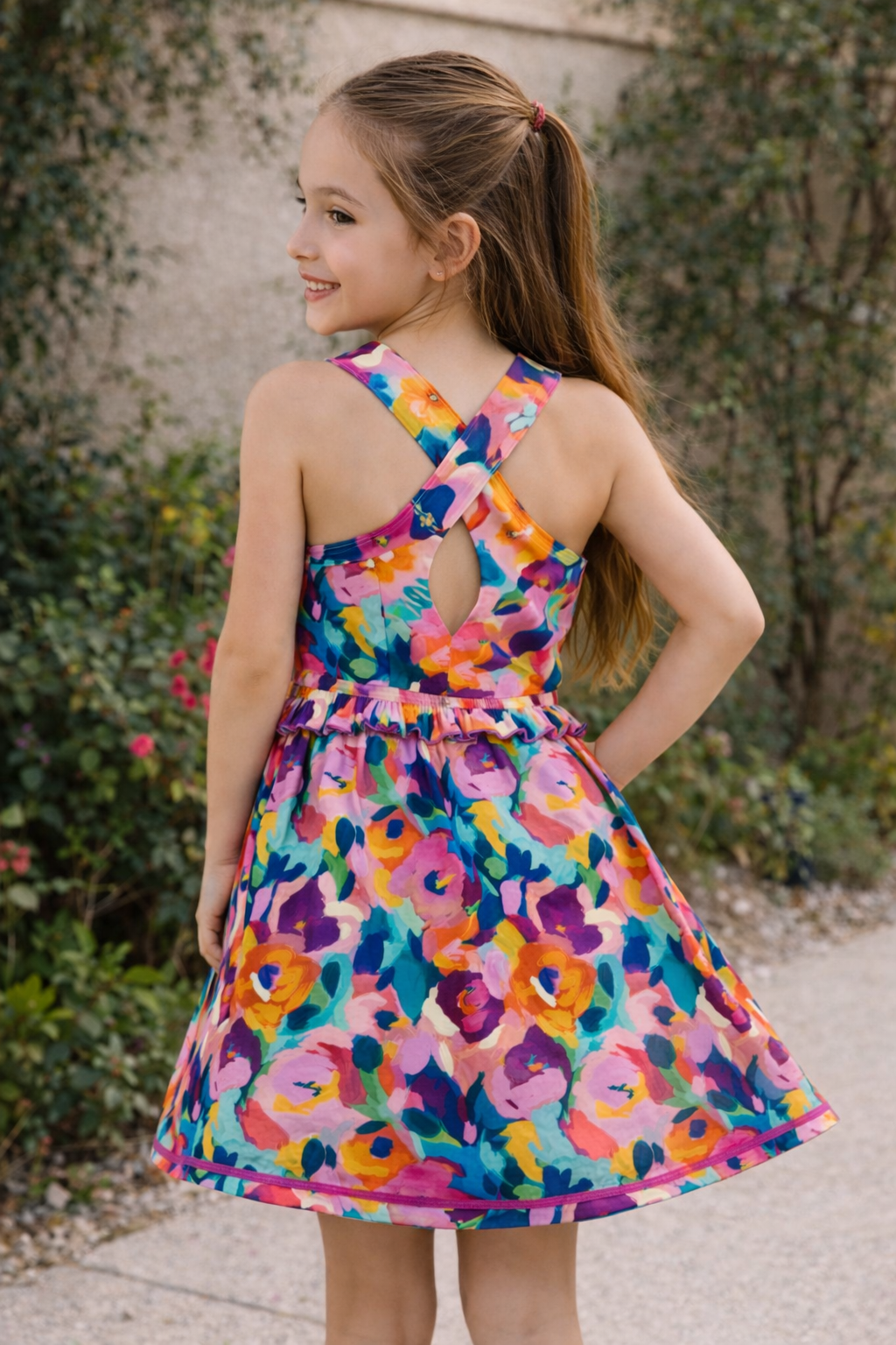 Athletic Dress - Garden Strokes (Runs Small)