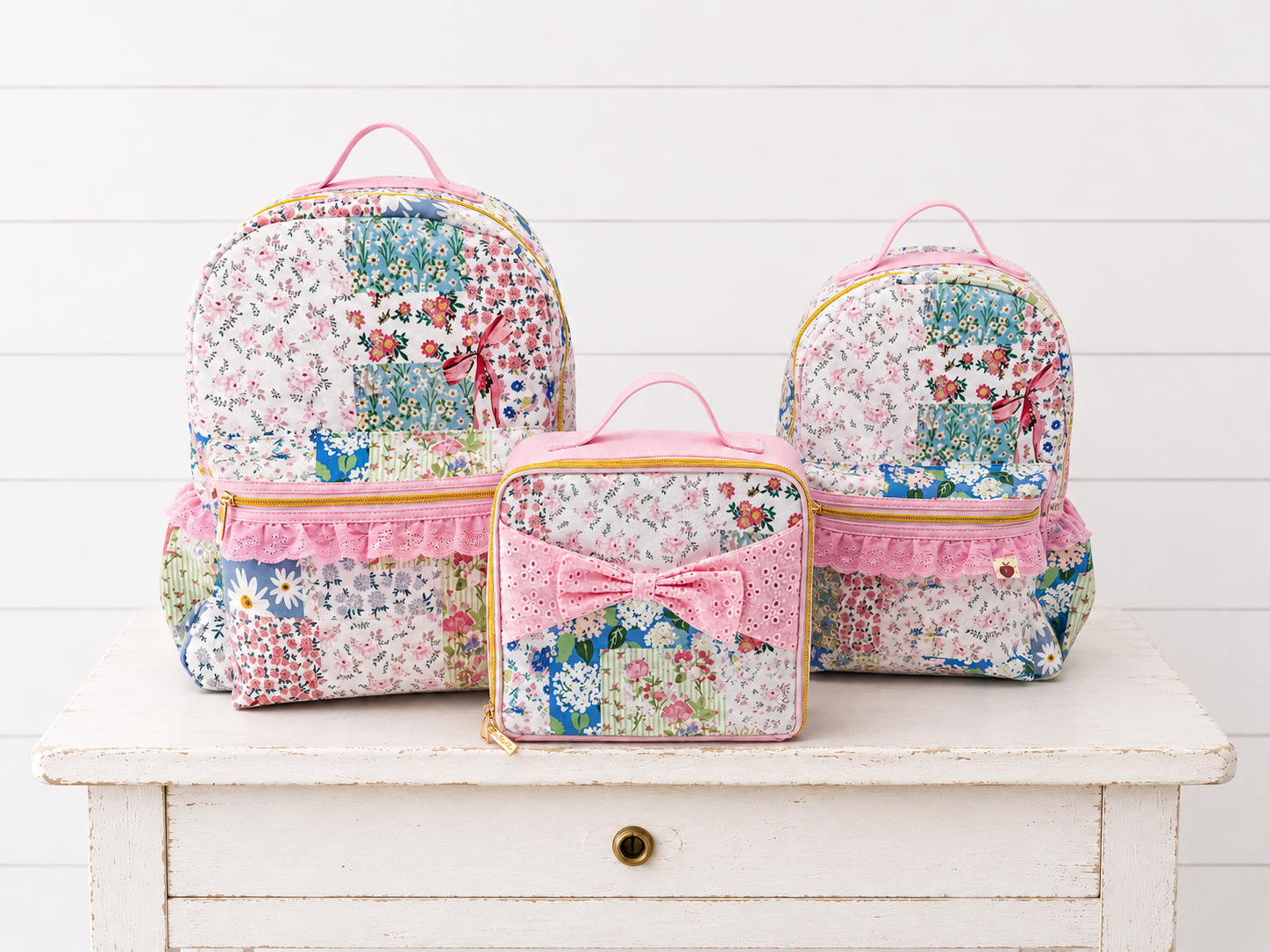 Bree Backpack - Bluebell Patchwork (Pre-order)