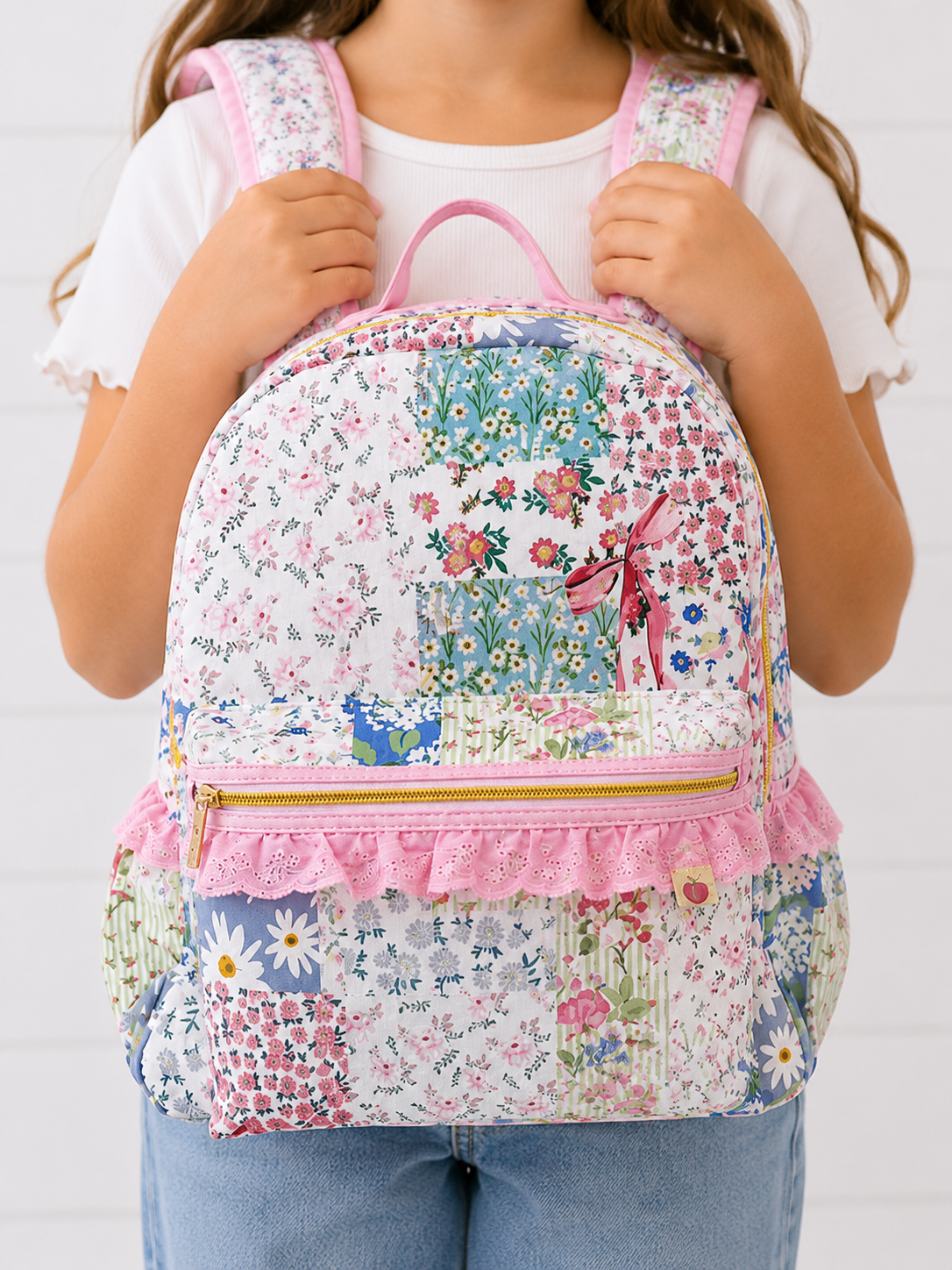 Bree Backpack - Bluebell Patchwork (Pre-order)
