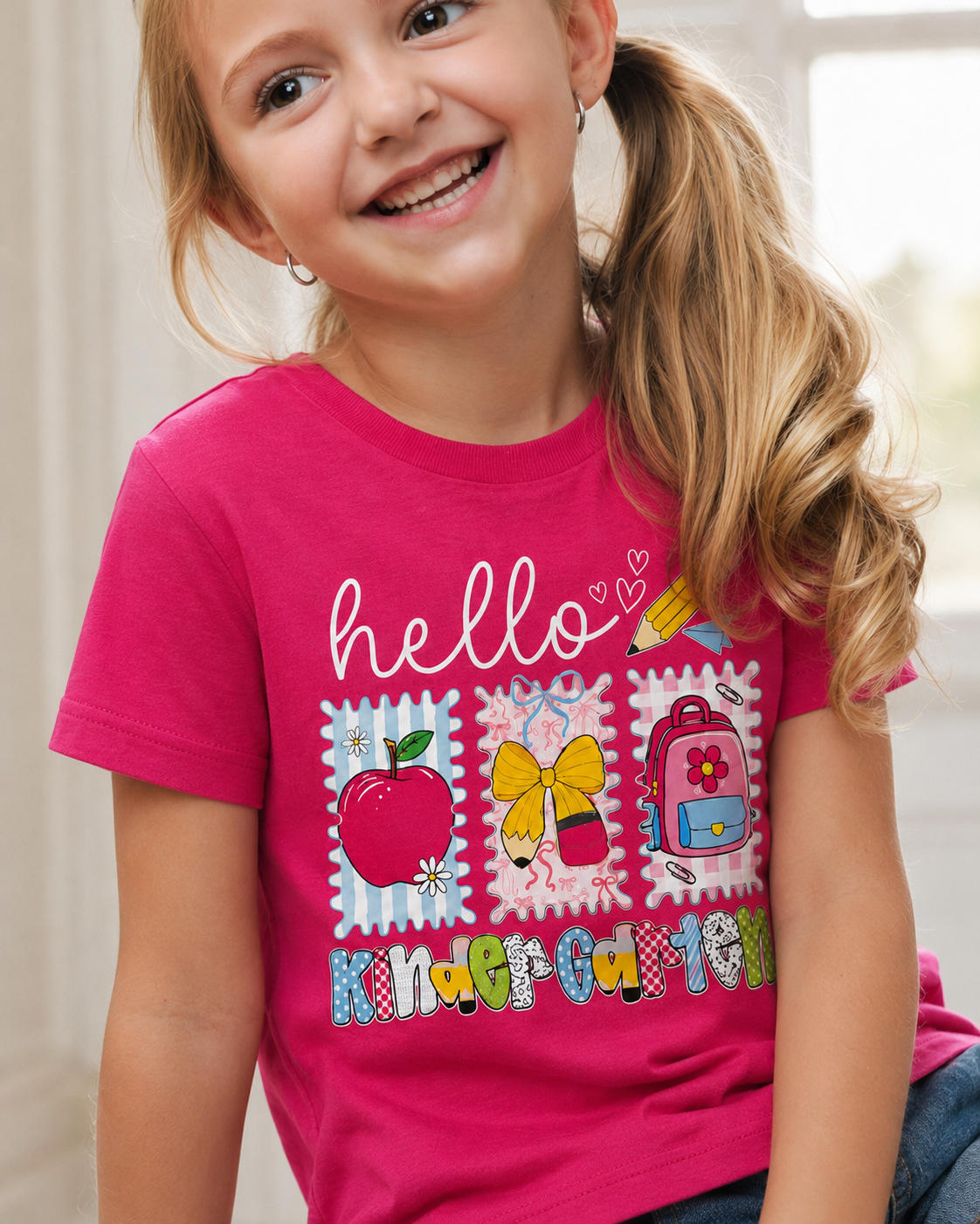 Graphic Tee - Hello Kindergarten (Pre-order)