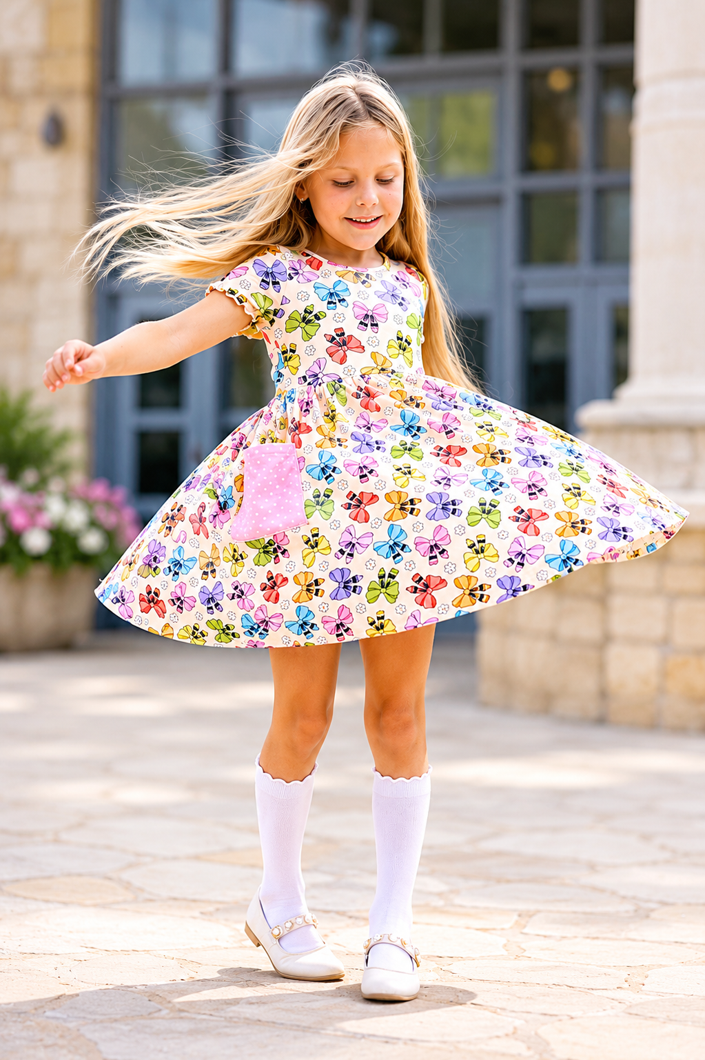 Penelope Ribbed Dress - Color Me Cute (Pre-order)