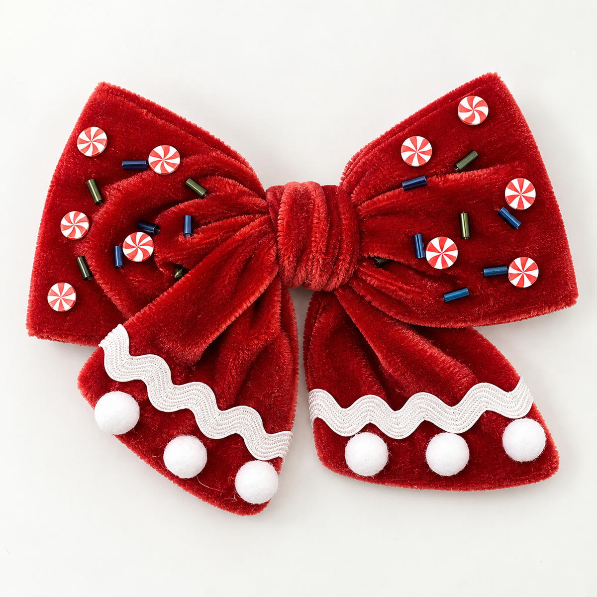 Candy Cane Lane Bow