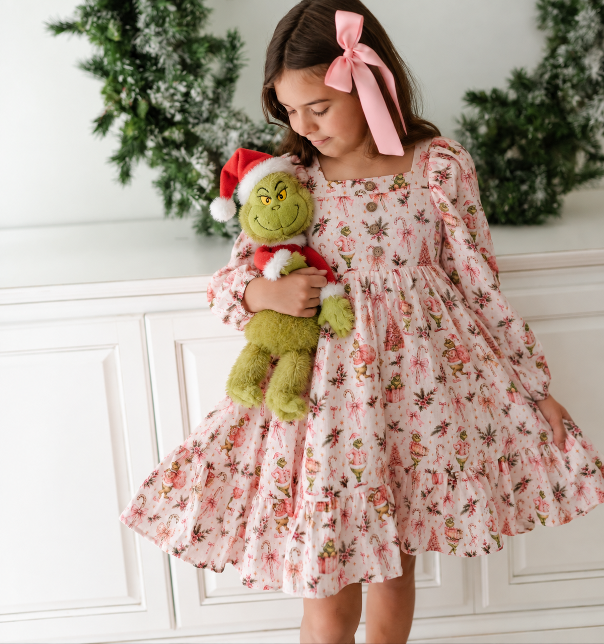 Puff Sleeve Gauze Dress - Merry Mischief (Pre-Order ships end of October)