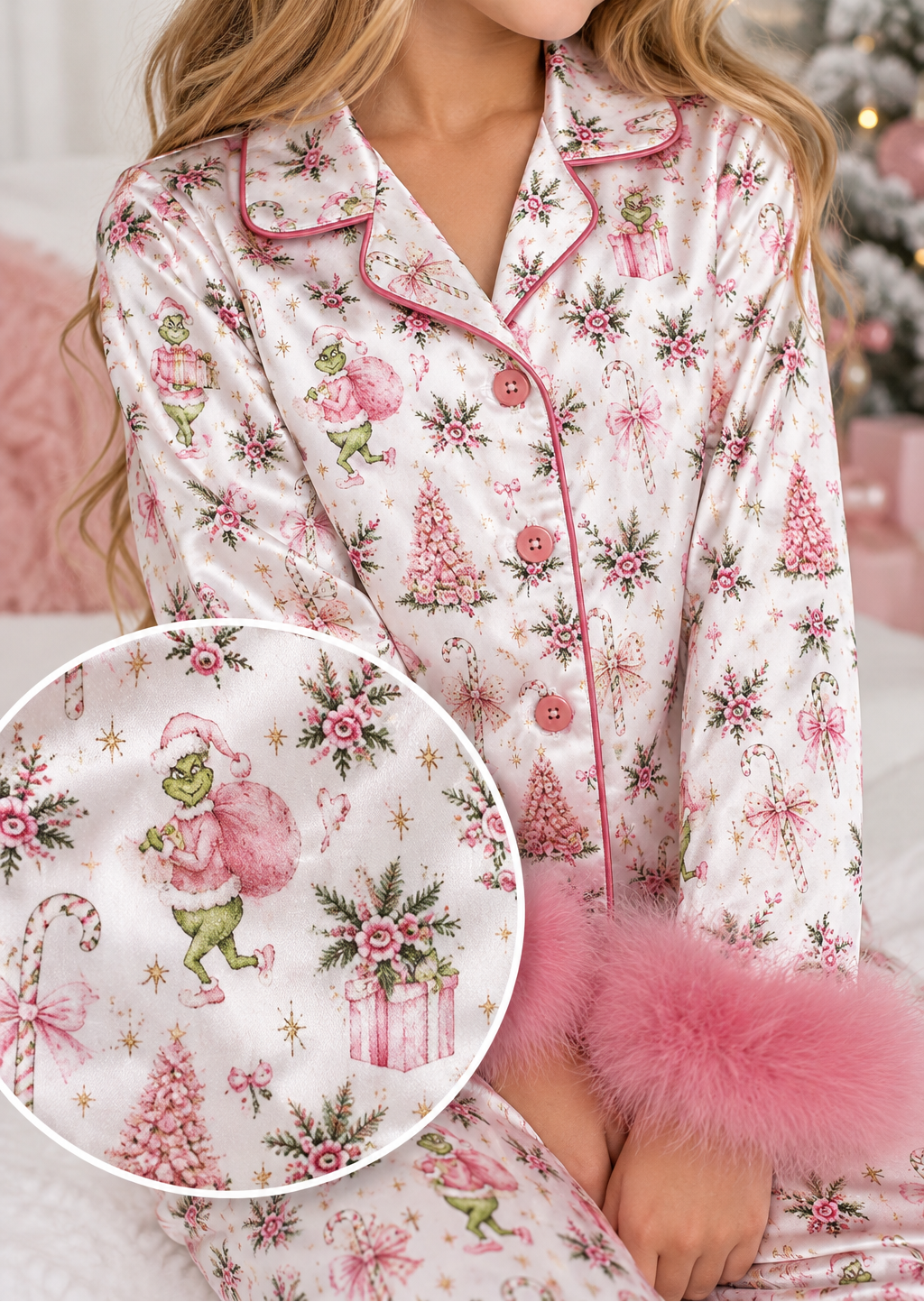 Feather Loungewear Set - Merry Mischief (Pre-Order ships early November)