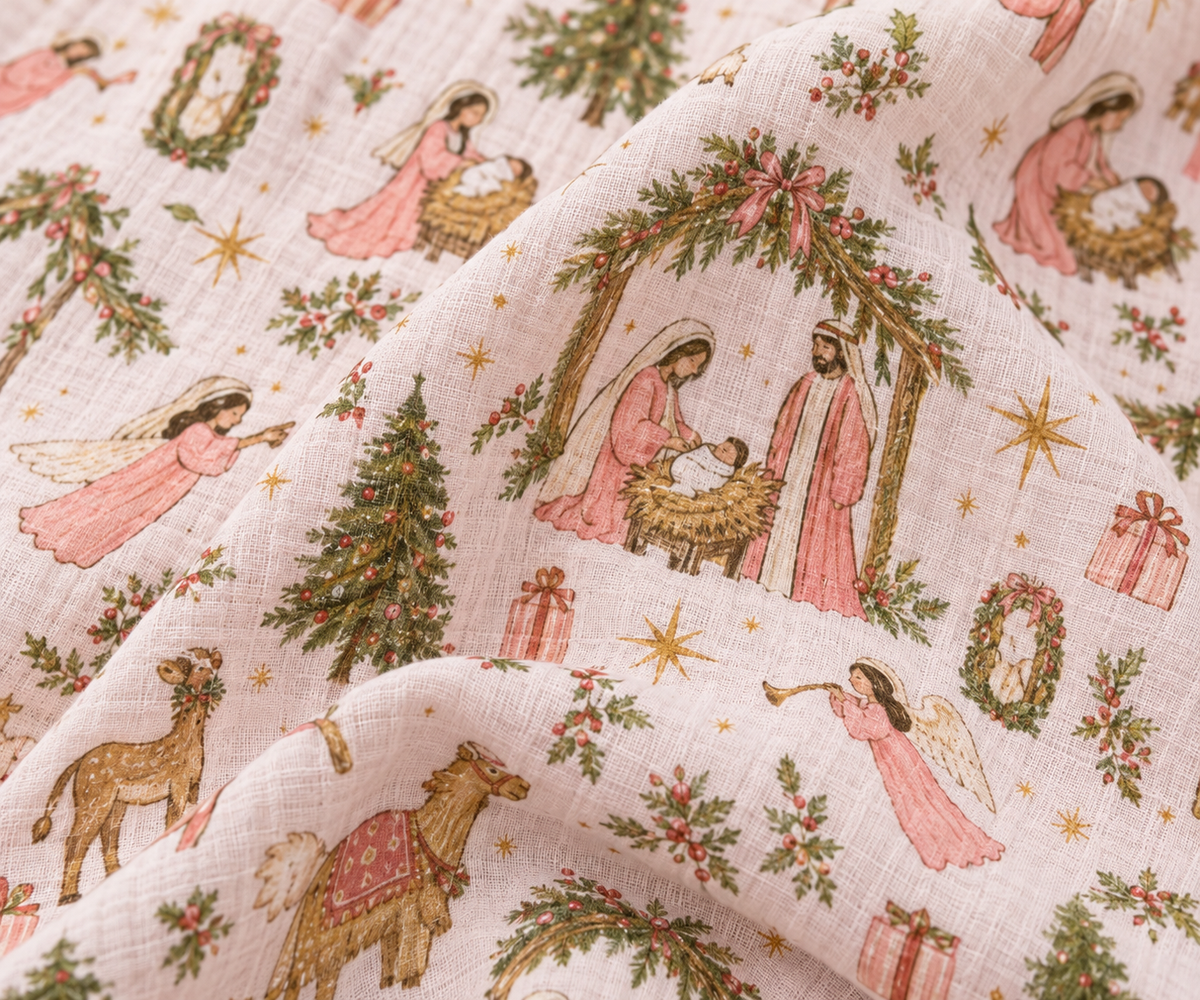 Puff Sleeve Gauze Dress - O Holy Night (Pre-Order ships end of October)