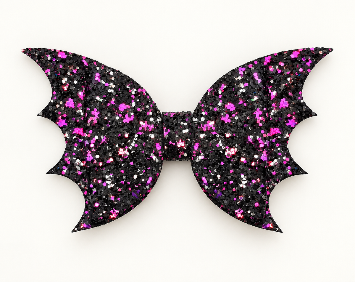Spooky Stardust Bat Bow